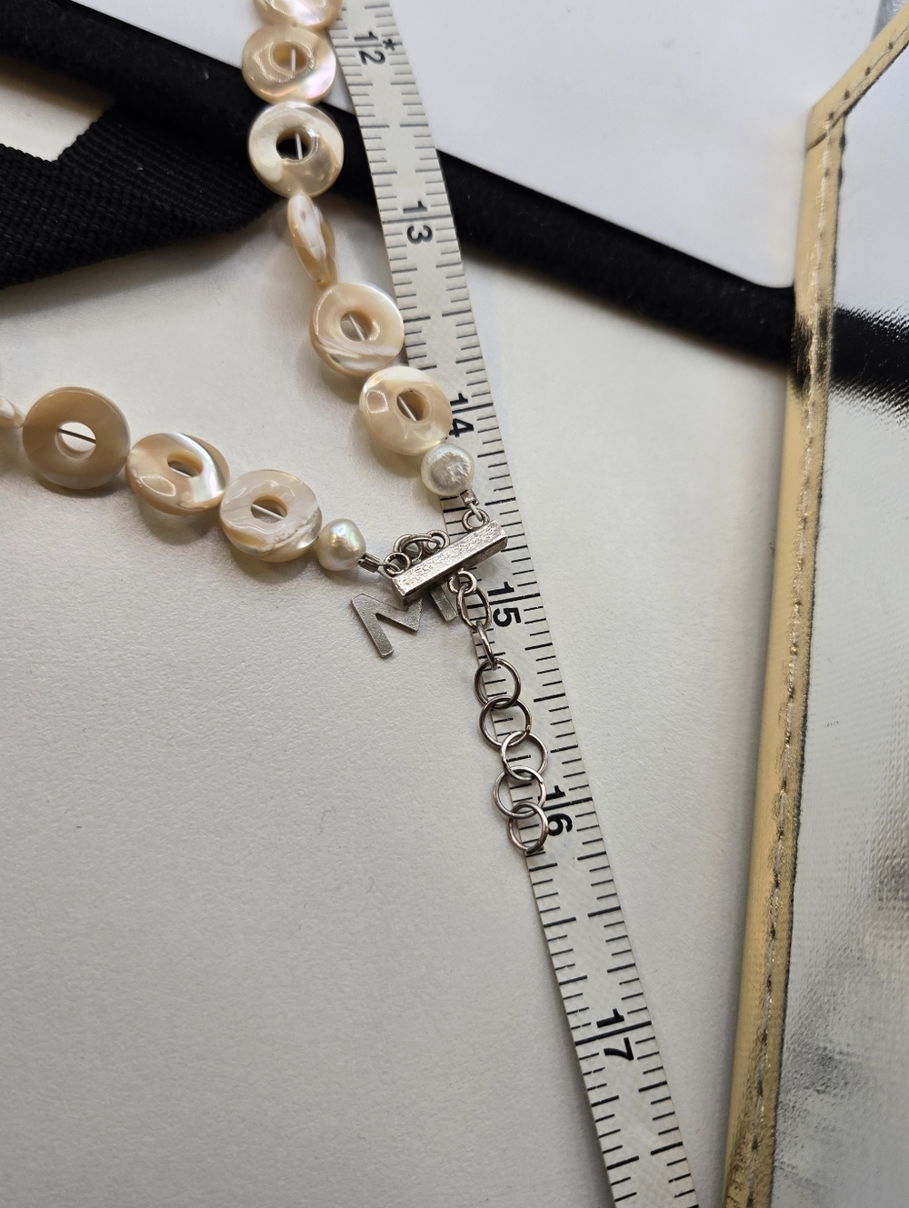 Turbo Shell Mother Of Pearl Donut Necklace Beach Boho Mermaid Tropical Resort - Picture 7 of 7